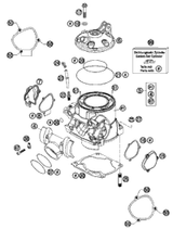 KTM CAMSHAFT CPL. 249/1 LC4-E 1999 620 LC4 SX 58336110044