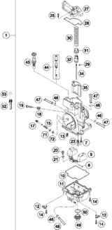KTM BOT.TRIPLE CLAMP X=18MM/D=57MM 1994 300 EXC 54601032044