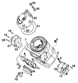 KTM BOT.TRIPLE CLAMP X=18MM/D=57MM 1995 250 SX 54601032044