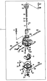 KTM BOT.TRIPLE CLAMP X=18MM/D=57MM 1997 400 EGS-E 54601032044