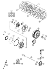 KTM Clutch basket 2022 450 SX-F Engine 79432101076