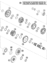 KTM GASKET KIT 125      07 07 2007 144 SX USA 50330099200