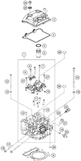 KTM CALIPER ASSEMBLY REAR 2022 RC 390, Blue - B.D. Chassis 94513080000