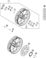 KTM BOT.FORK PLATE CPL. 2014 690 Duke Black 7600103203201S