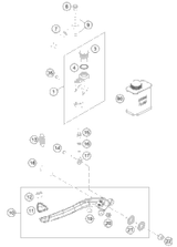 KTM TRIANGLE LEVER CPL. SX  2017 2017 2017 450 SX-F 7900408014401