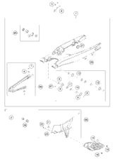 KTM TRIANGLE LEVER CPL. SX  2017 2020 450 SX-F 7900408014401