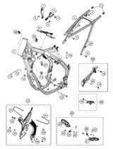 KTM Triangular centilever SX cmpl. 2022 450 SMR EU Chassis 7910408004401