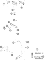 KTM SPEEDOMETER KM/H F. 21''  2005 2005 250 EXC Racing 54814069000