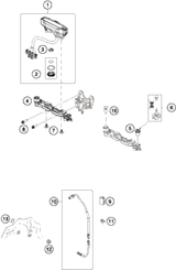 KTM SPEEDOMETER KM/H F. 21''  2005 2005 2009 250 XCF-W 54814069000