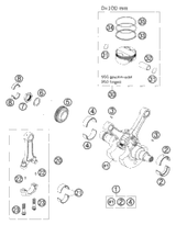 KTM GASKET SET CYL. HEAD KPL.  03 03 2007 990 Super Duke 60030097000