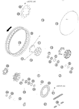 KTM BRAKE CALIPER FRONT L/S  06 06 2008 990 Adventure Orange ABS USA 60113015000