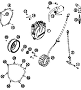 KTM E-START. ENGINE CPL. 0,45KW 08 2008 450 XCW-EXC 78040001000