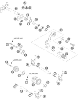 KTM RADIATOR L/S 250 SX-F 2012 350 SXF 77035007200
