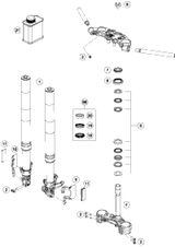 KTM SCREW CAP + TUBE CPL. R/S 2019 250 SX-F 48601454S1