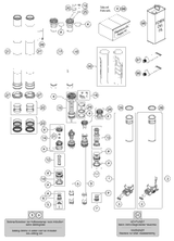 KTM SCREW CAP + TUBE CPL. R/S 2017 350 SX-F 48601454S1