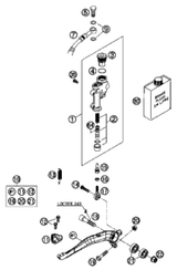 KTM BRAKE CALIPER RR CPL. SX 03 2004 450 EXC Racing Sixdays 54813080044