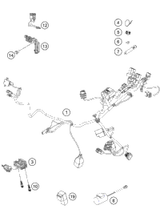 KTM HAND BRAKE CYLIND. CPL. SX 2014 2021 300 XC-W TPI Chassis 77713001044
