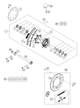 KTM HAND BRAKE CYLIND. CPL. SX 2014 2014 2017 300 XC-W 77713001044