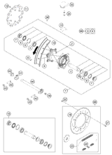 KTM HAND BRAKE CYLIND. CPL. SX 2014 2021 150 XC-W TPI Chassis 77713001044
