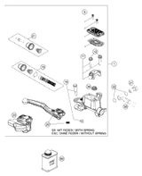 KTM HAND BRAKE CYLIND. CPL. SX 2014 2021 450 SX-F Chassis 77713001044