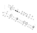 KTM FRONT WHEEL HUB CPL. 2023 300 XC Chassis 77709010144