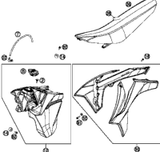 KTM FRONT WHEEL HUB CPL. 2016 350 EXCF 77709010144
