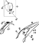 KTM FRONT WHEEL HUB CPL. 2018 300 XC 77709010144