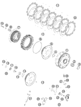 KTM OUTPUT CYLINDER CPL. 2009 450 SX-F USA 77332061044