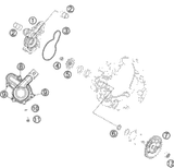KTM OUTPUT CYLINDER CPL. 2009 505 SX-F ATV 77332061044