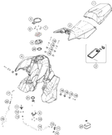 KTM GASKET KIT CYLINDER+HEAD F+R 2016 1190 ADVENTURE GREY 69130097000