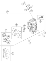 KTM BRAKE CALIPER REAR     05 05 2008 990 Super Duke 61013080000