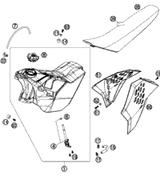 KTM FRONT WHEEL HUB CPL. 2011 250 XC-W 78009010144