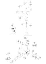 KTM REAR BRAKE CYLINDER CPL. 2004 2004 2008 530 EXC-R USA 54813060100