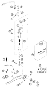 KTM FOOT-BRAKE CYLINDER SX 2003 2003 250 SXS 54813060000