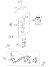 KTM REAR BRAKE CYLINDER CPL. 2004 2004 2008 250 XC-F USA 54813060100