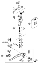 KTM FOOT-BRAKE CYLINDER SX 2003 2004 250 SX 54813060000