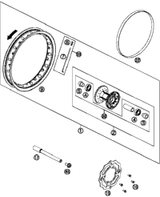 KTM REAR WHEEL HUB CPL. 50SX 2015 2022 SX-E 5 EU Chassis 45210010144