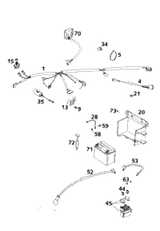 KTM HANDBRAKE CYL.DUKE ADJUST.2003 2005 640 LC4 Supermoto White 58713001100