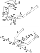 KTM EXHAUST PIPE REAR      06 06 2009 990 Adventure R 60105008000