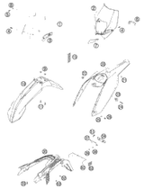 KTM REAR HUB CPL.     08 08 2008 505 SX-F 78010010044
