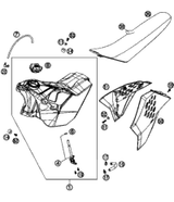 KTM REAR WHEEL HUB CPL. 2013 500 XC-W 78010010144
