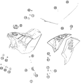 KTM REAR WHEEL HUB CPL. 2010 300 XC 78010010144