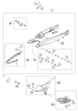 KTM BRAKE CALIPER REAR 2017 500 EXC-F 79613080001