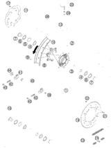 KTM REAR WHEEL HUB CPL.   2013 2013 2016 350 SXF 78010010244