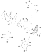 KTM BOTTOM TRIPLE CLAMP CPL. 2014 300 XC 7770103212230