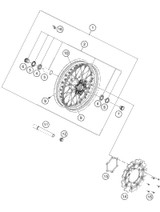 KTM Brave cylinder preassembled 2021 690 ENDURO R Chassis 27013101033