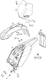 KTM BRAKE CALIPER 2018 65 SX MINI 46213015100