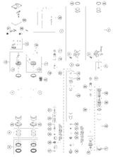 KTM Cartridge left 790 ADV 19 cpl. 2022 890 ADVENTURE, Orange Chassis 43578195S2