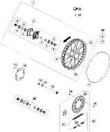 KTM HAND BRAKE CYLINDER CPL. 10MM 2015 Freeride 250 R 70013001100