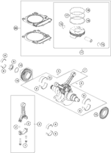 KTM Gasket kit cylinder+head f+r 2022 1290 SUPER ADV. S/R Engine 61730097000